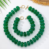 Mosaic Pop Necklace Set - Green