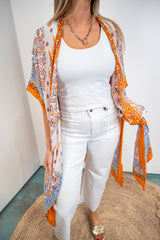 Boho Citrus Kimono