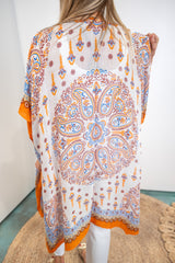 Boho Citrus Kimono