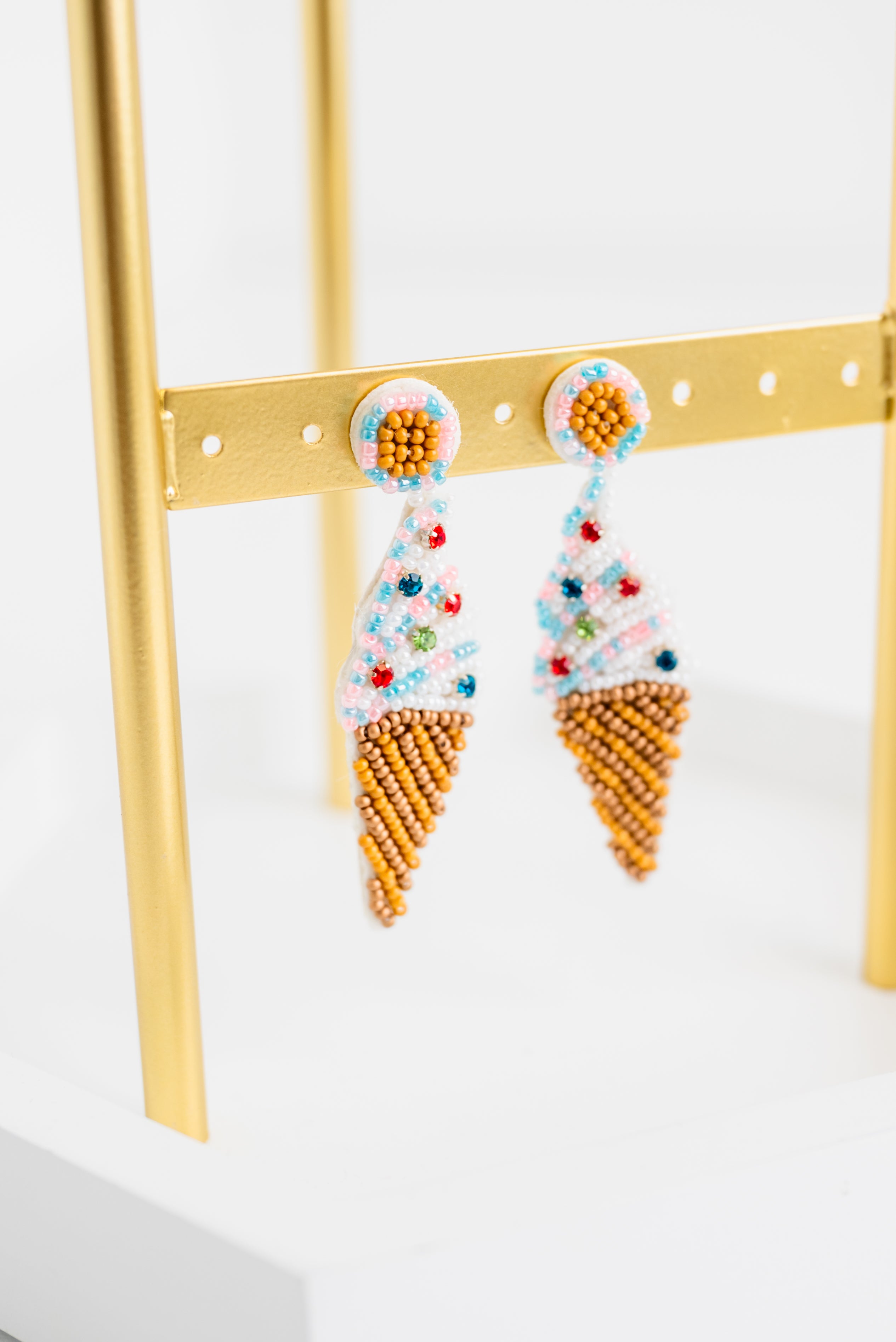 Boho Hawaiian Ice Cream Earrings