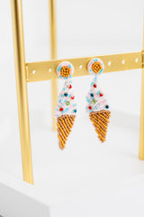 Boho Hawaiian Ice Cream Earrings