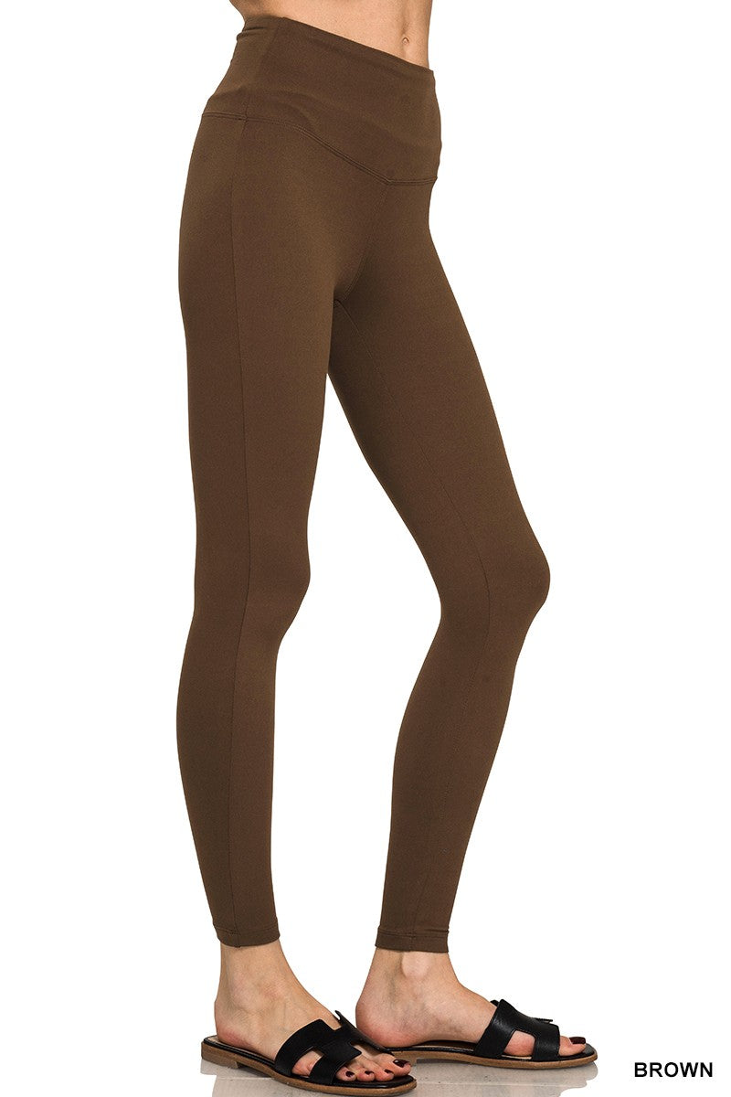 Essential Sculpt Leggings - Brown - EOS Final Sale
