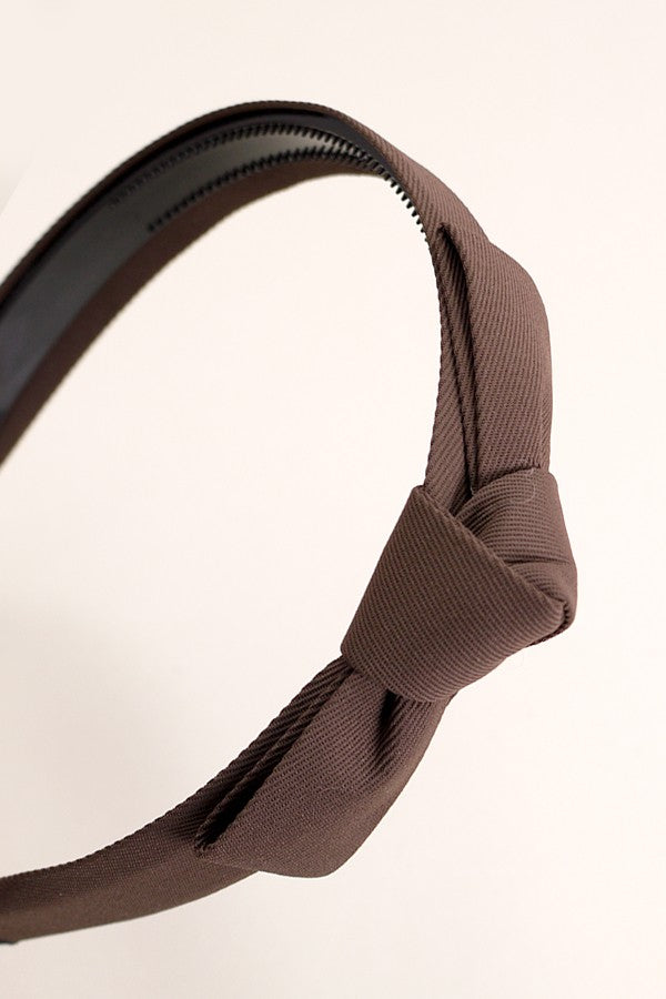 Chic Knot Headband - Brown