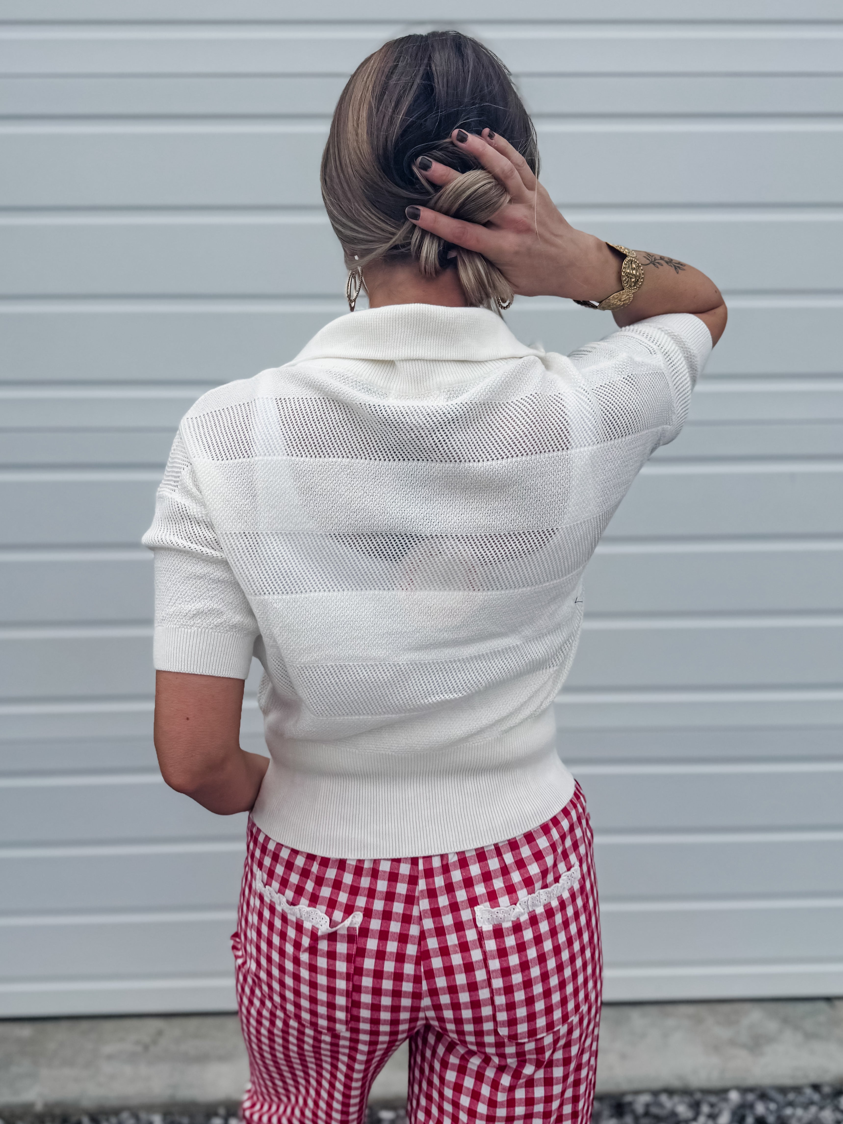 Zip It Up Basic Sweater - White