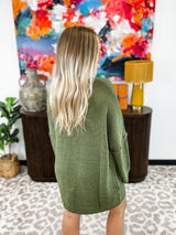 Cloud Soft Sweater Dress - Green