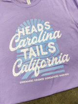Heads Carolina Tails California Graphic Top