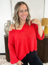 Take A Look Top - Red FINAL SALE