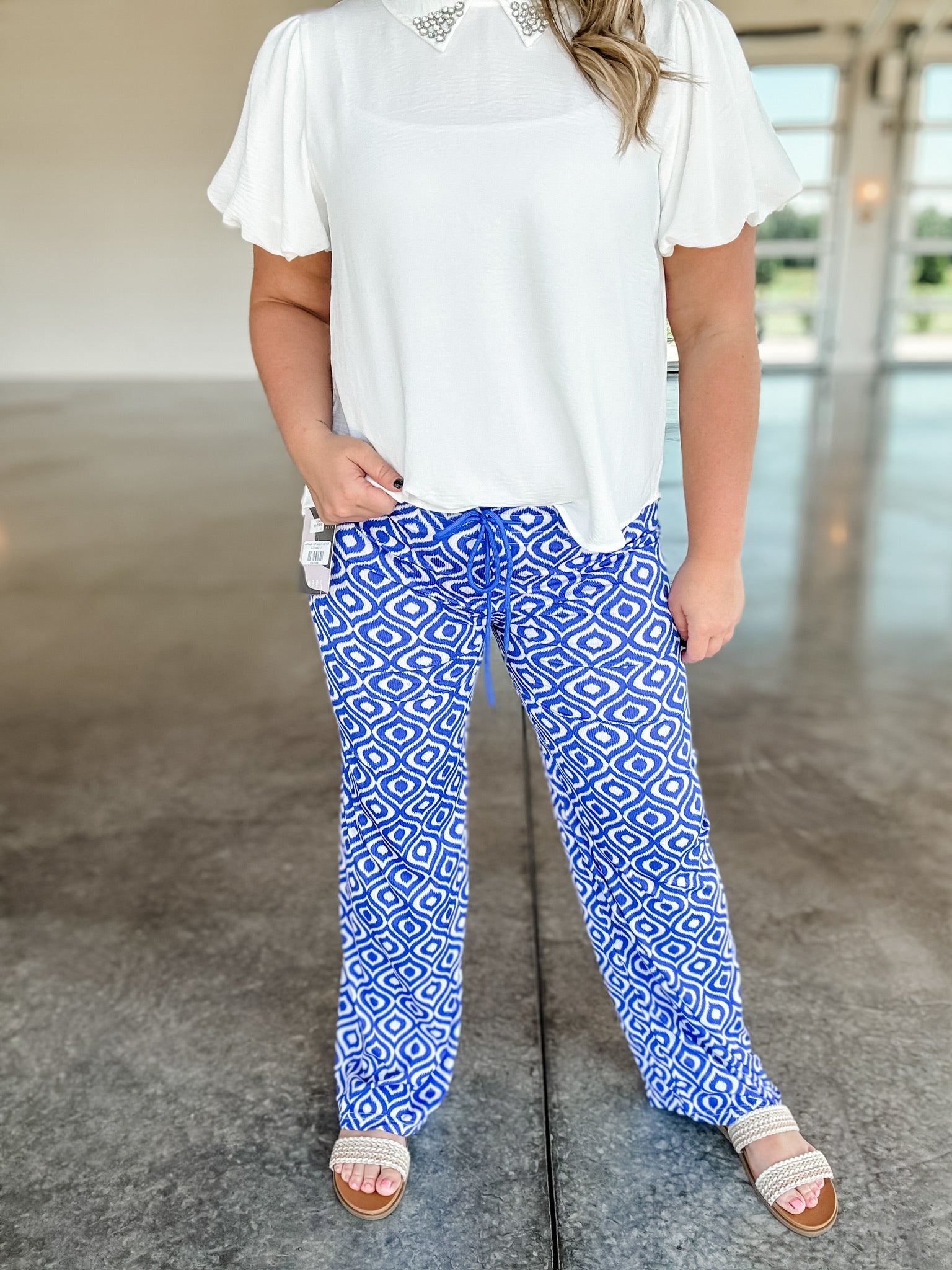 Find Your Purpose Pant - Blue/White - EOS Final Sale