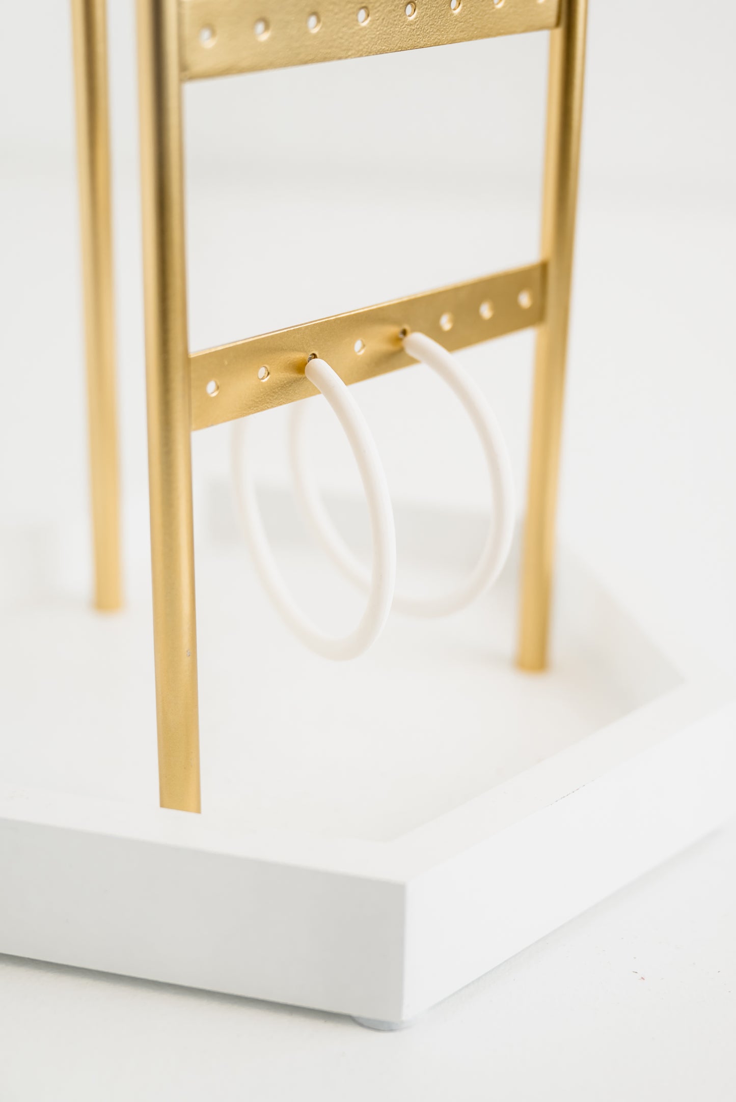 Candy Coat Hoops - White *Final Sale*
