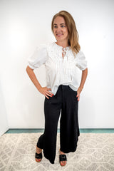 Cascade Cut Flow Pants - Black FINAL SALE