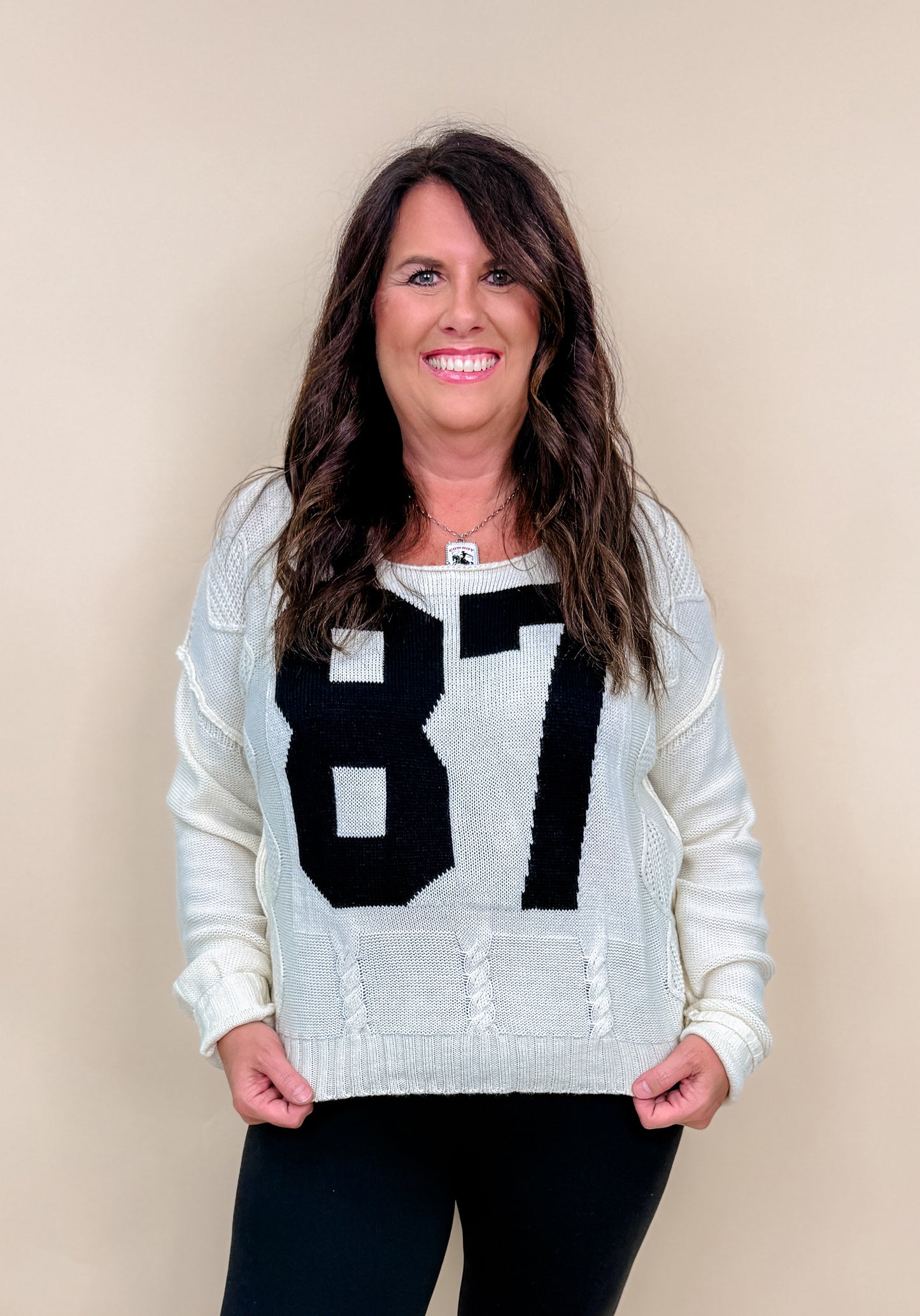 Casual Color Block Round Neck Knited Top