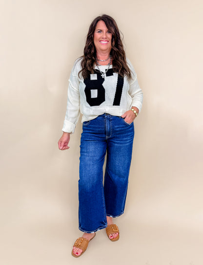 Casual Color Block Round Neck Knited Top