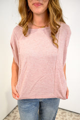 Casual Cozy Pullover - Light Pink