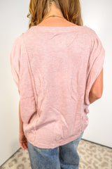 Casual Cozy Pullover - Light Pink