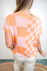 Checkflow Sweater Top