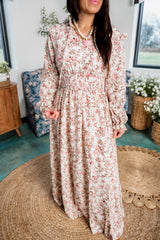 Chic Waist Cinched Dress - Pink