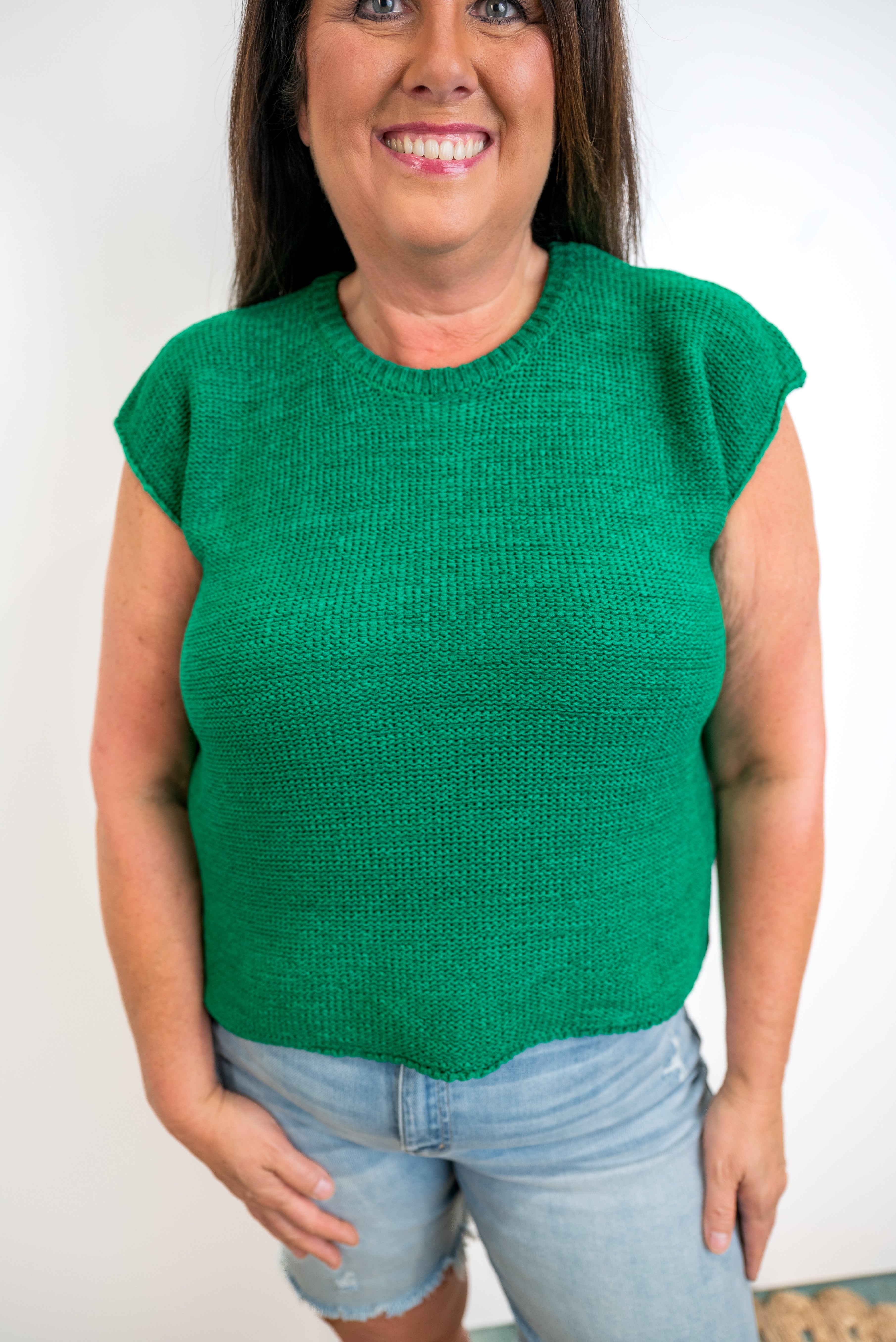 Chill Mode Sweater Vest - K Green