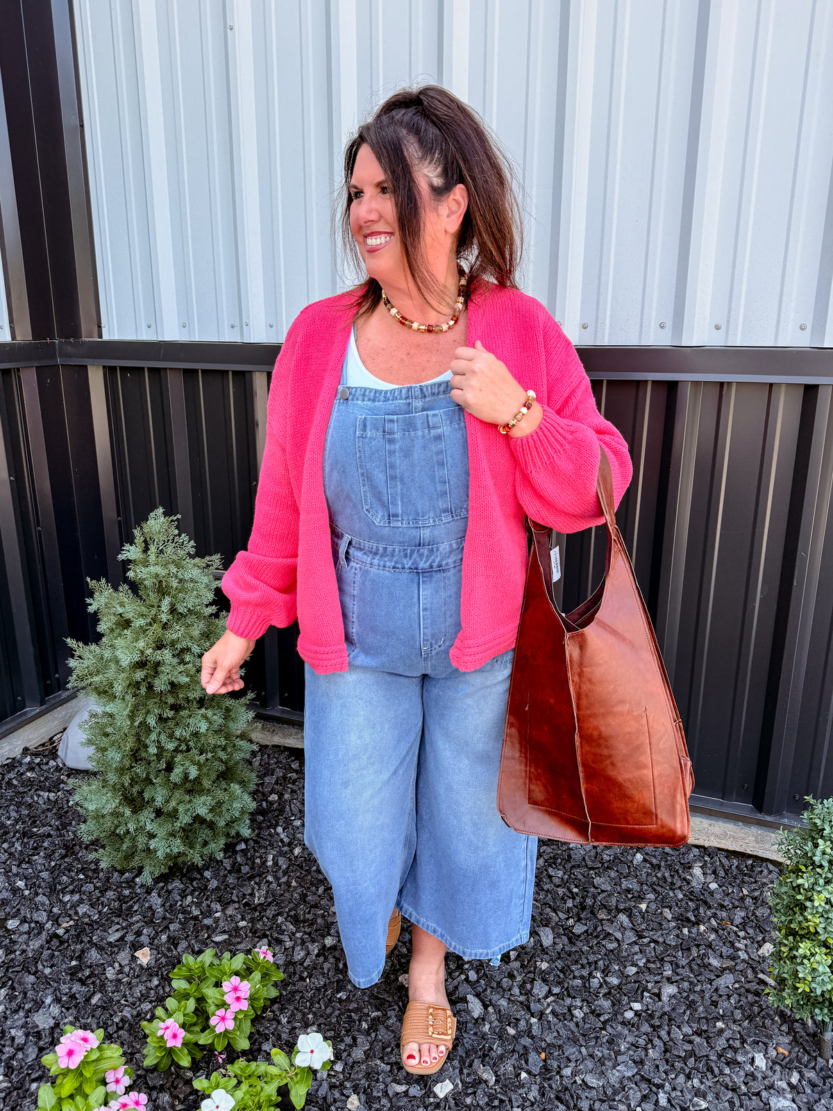 Chunky Knit Lantern Sleeve Cardigan