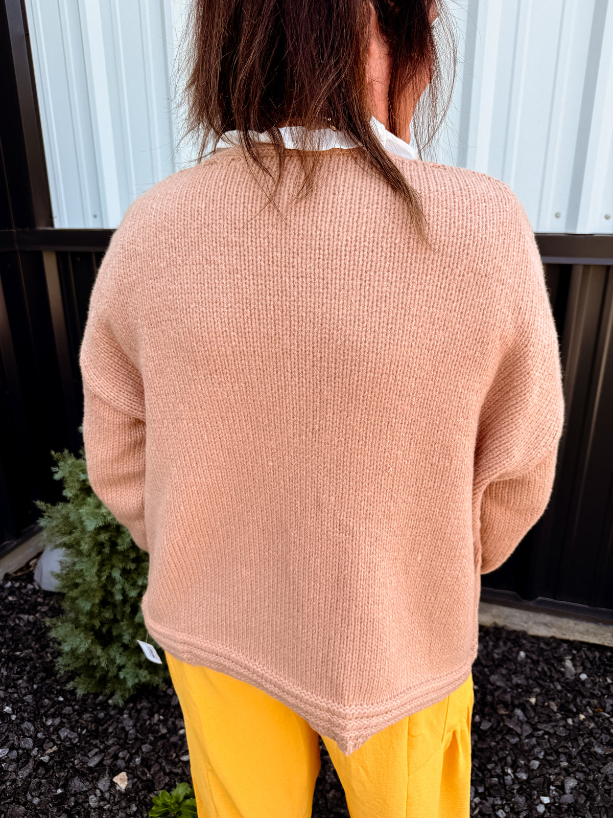 Chunky Knit Lantern Sleeve Cardigan