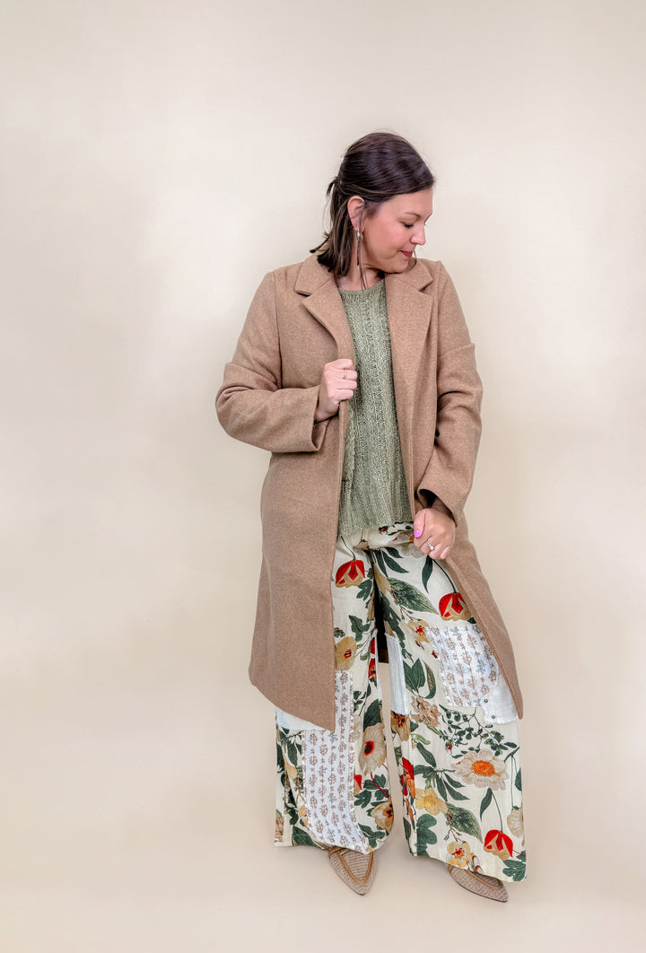 Classic Single Breasted Long Coat - Final Sale