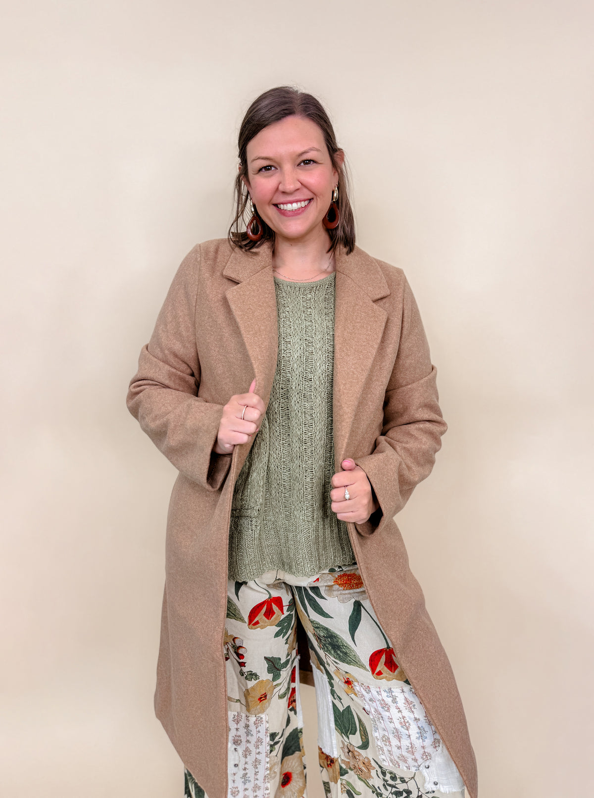 Classic Single Breasted Long Coat - Final Sale
