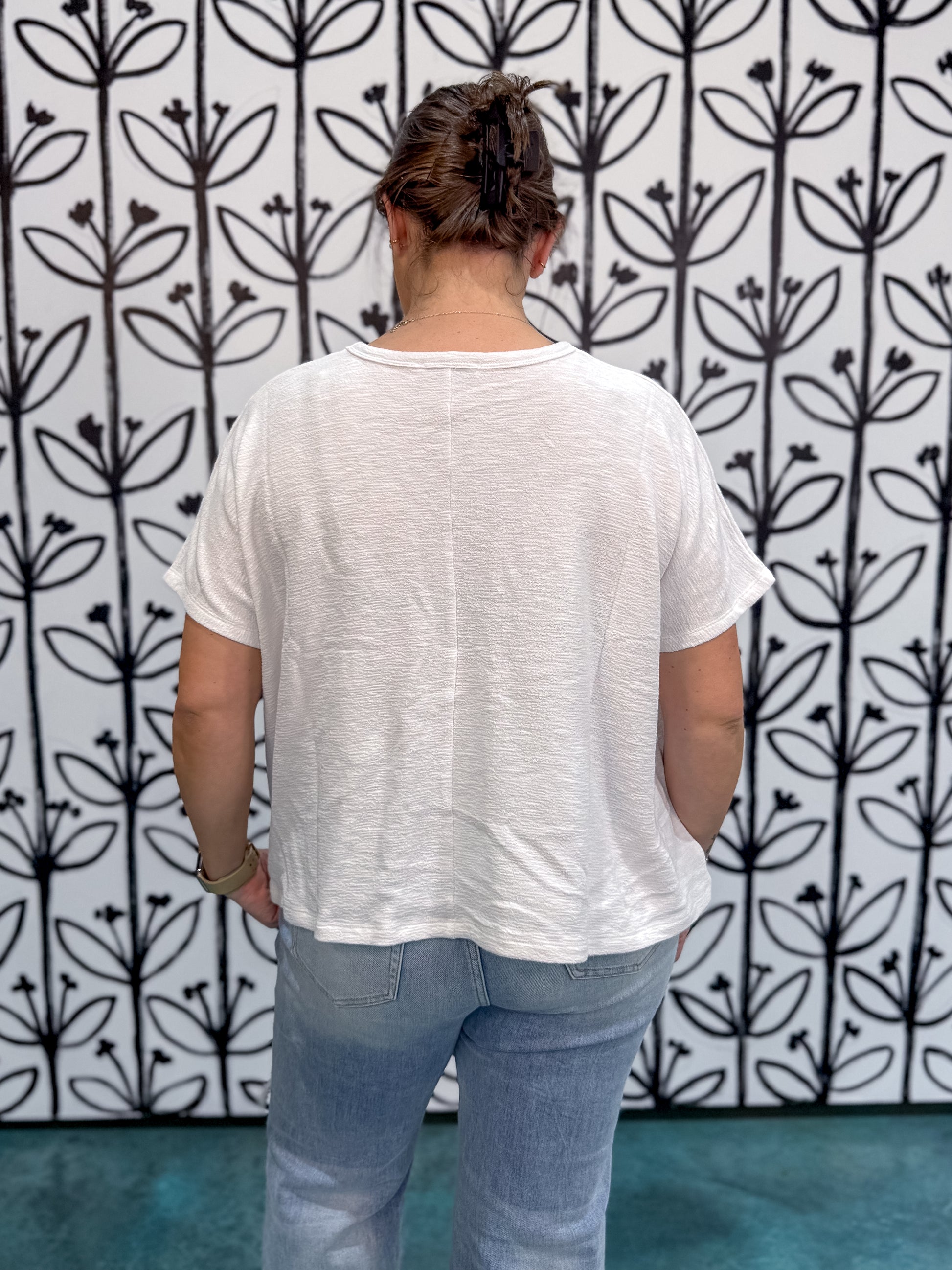 Classic Slub Box Tee - White