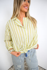 Clean Stripe Button Down