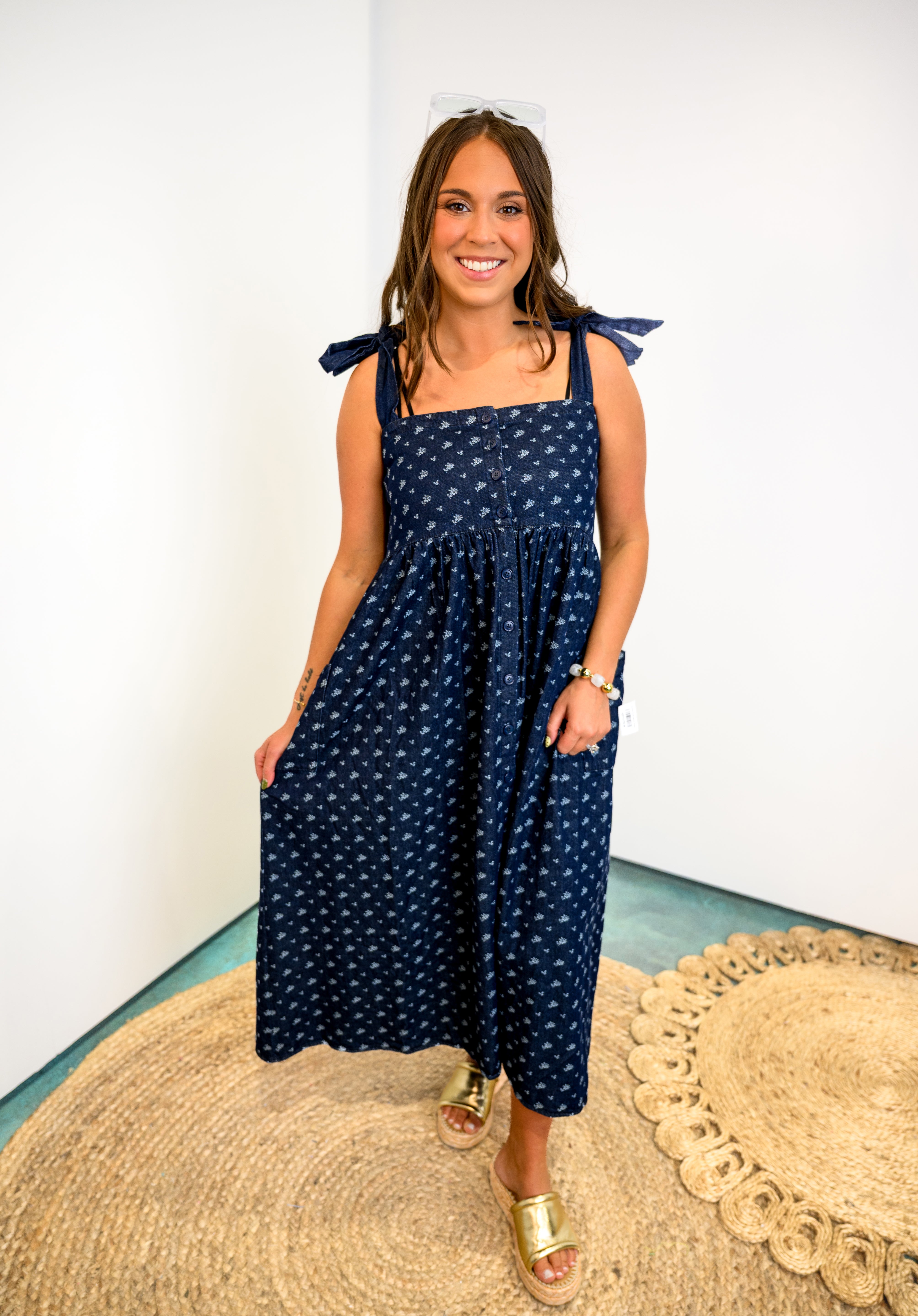 Coastal Cool Denim Dress *Final Sale*