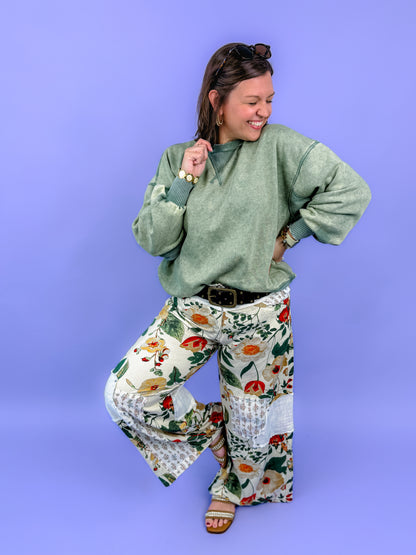 Comfy Acid Wash Pullover | DOORBUSTER