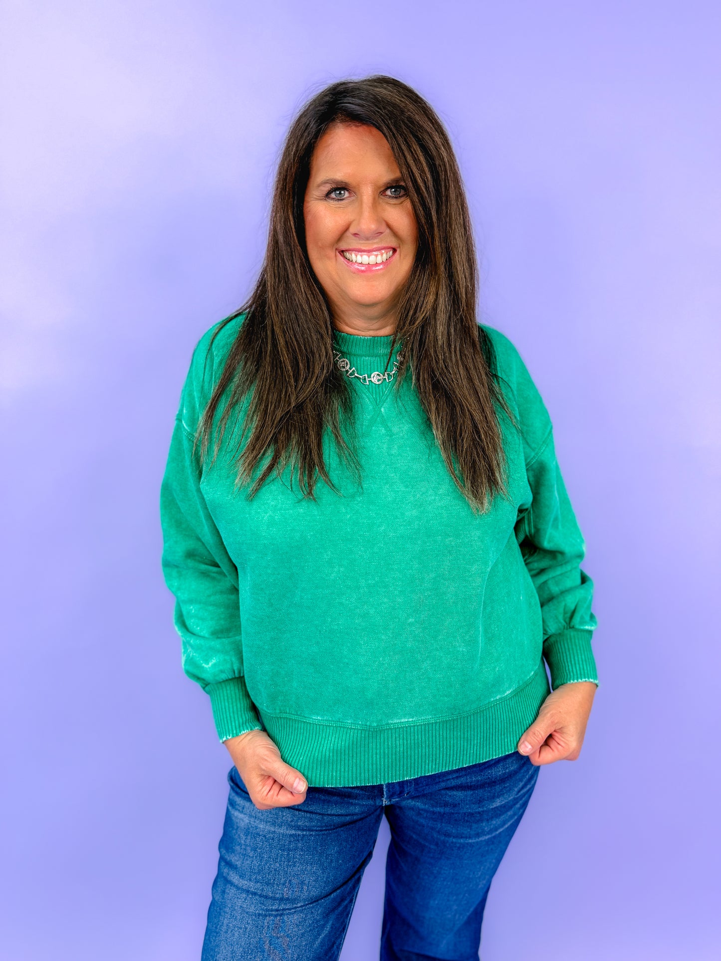 Comfy Acid Wash Pullover | DOORBUSTER