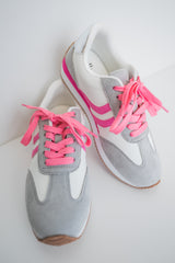 Corky's Kickoff Sneaker - Grey/Pink
