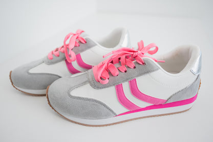 Corky's Kickoff Sneaker - Grey/Pink