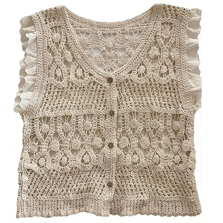 Sweetly Stitched Crochet Vest DOORBUSTER