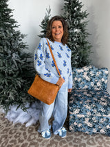 Blue Garden Sweater