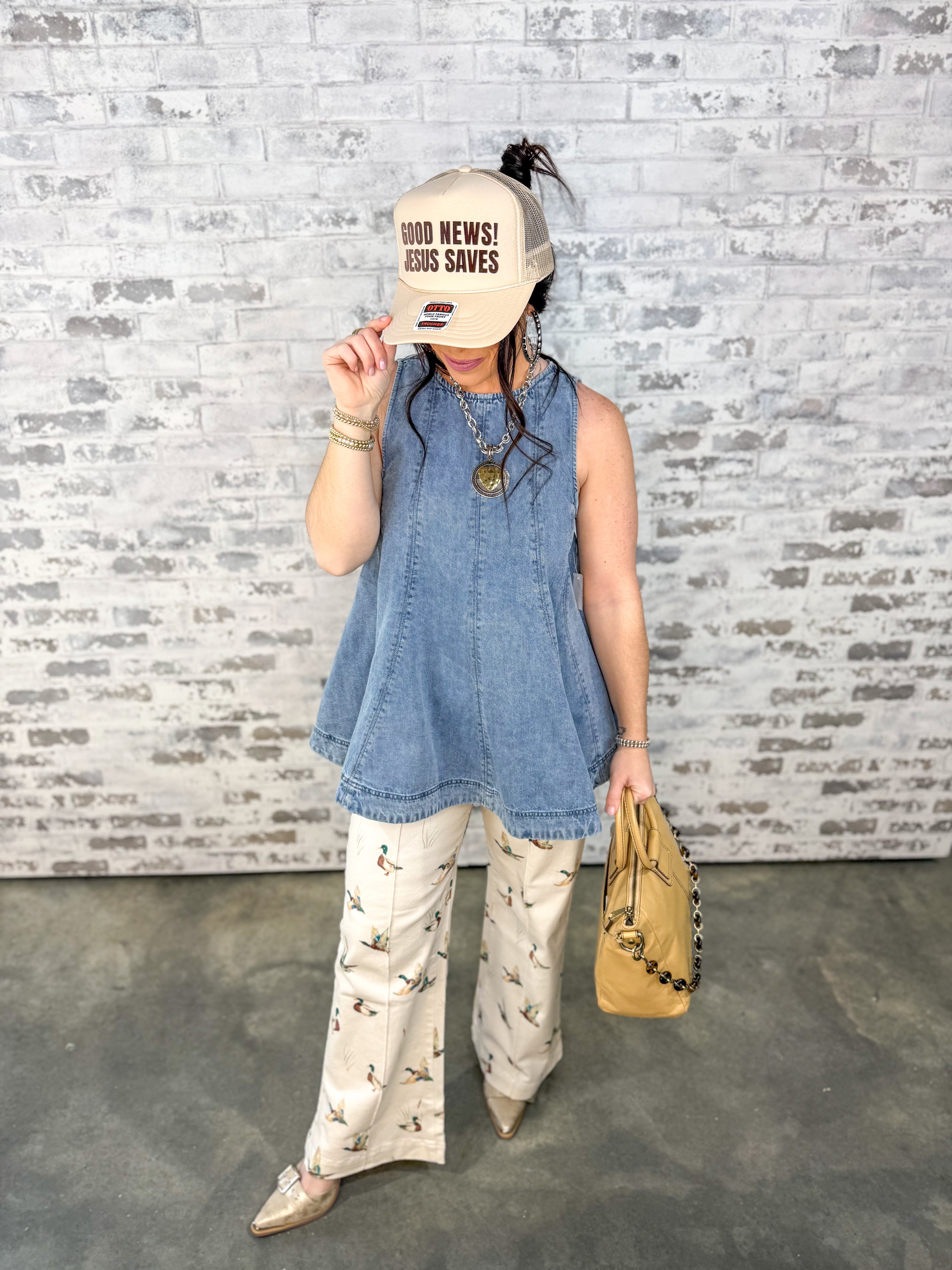Daydream Denim Top FINAL SALE