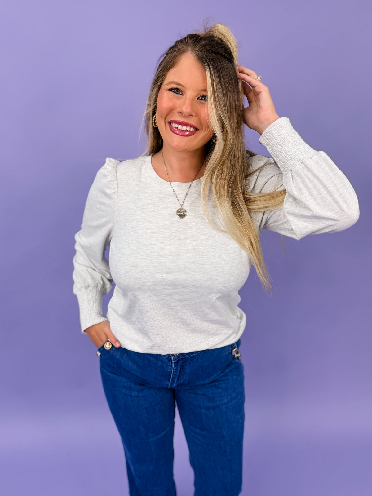 Simply Sweet Puff Sleeve Top