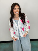 Blush Heart Cardigan