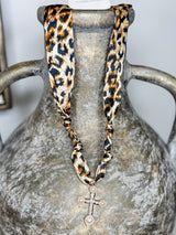 Astra Scarf Necklace - Cross