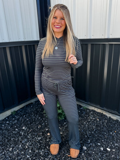 Mist & Stripes Hoodie - Navy *Final Sale*