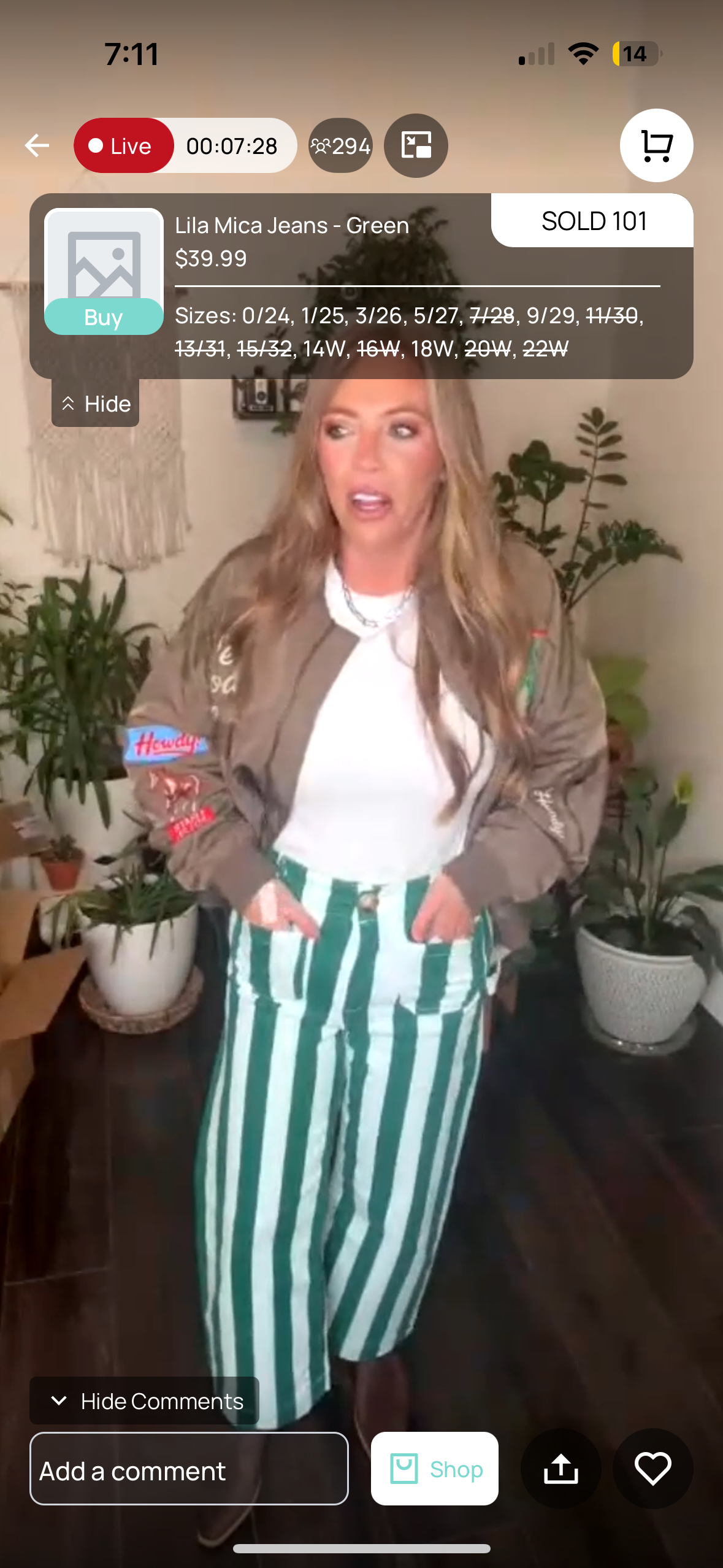 Lila Mica Jeans - Green