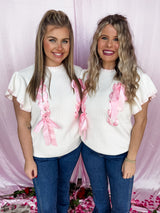 Feminine Weave Sweater - Ivory