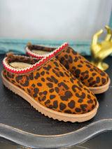 Annis Leopard Slipper Booties