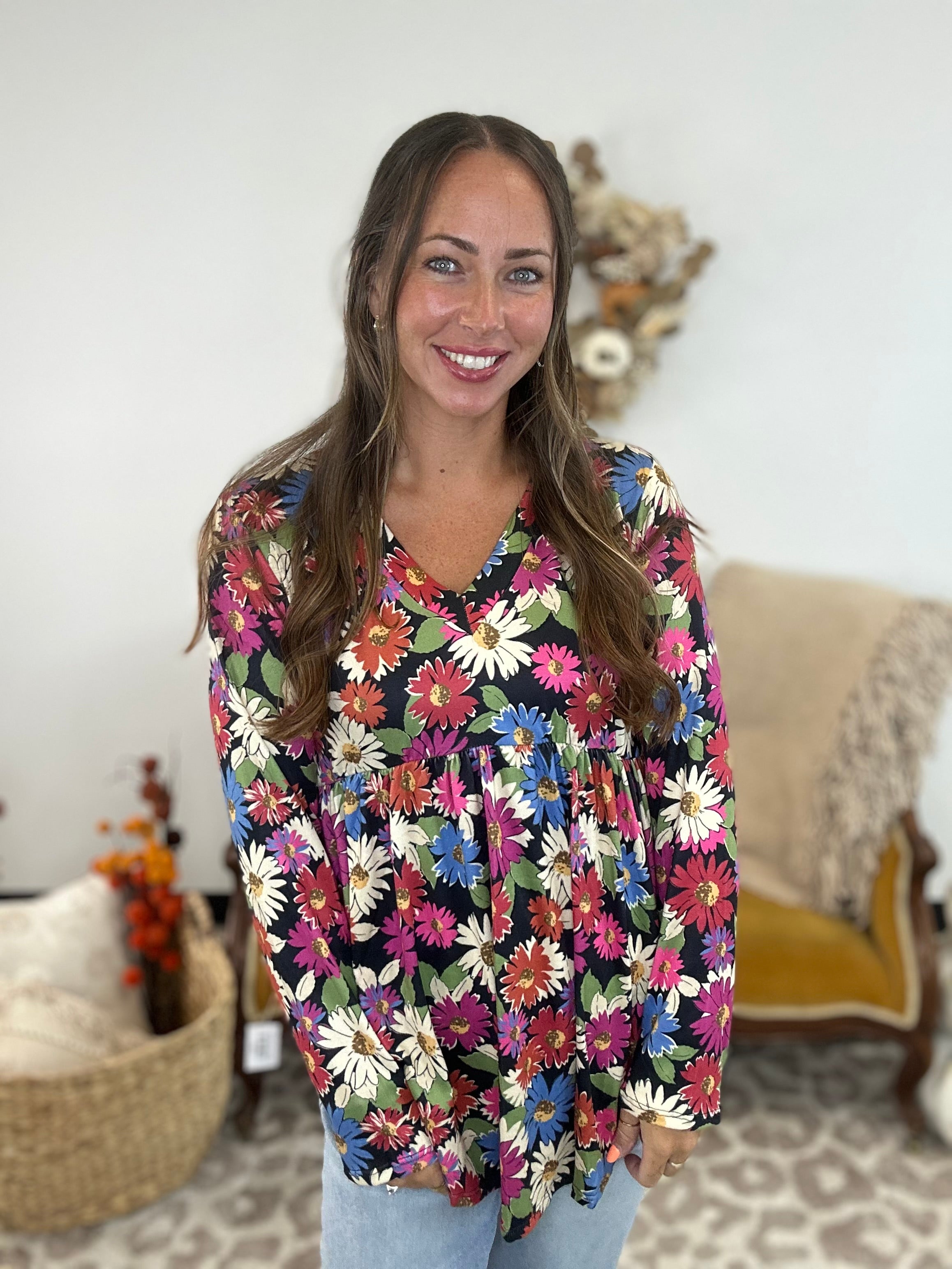 Botanic Flare Top FINAL SALE