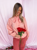 Chic Ribbon Neck Top