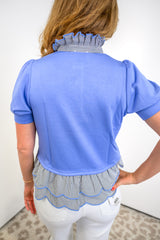 Dainty Drift Scallop Top