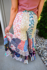 Desert Dream Wide Leg Lace Pants - Natural