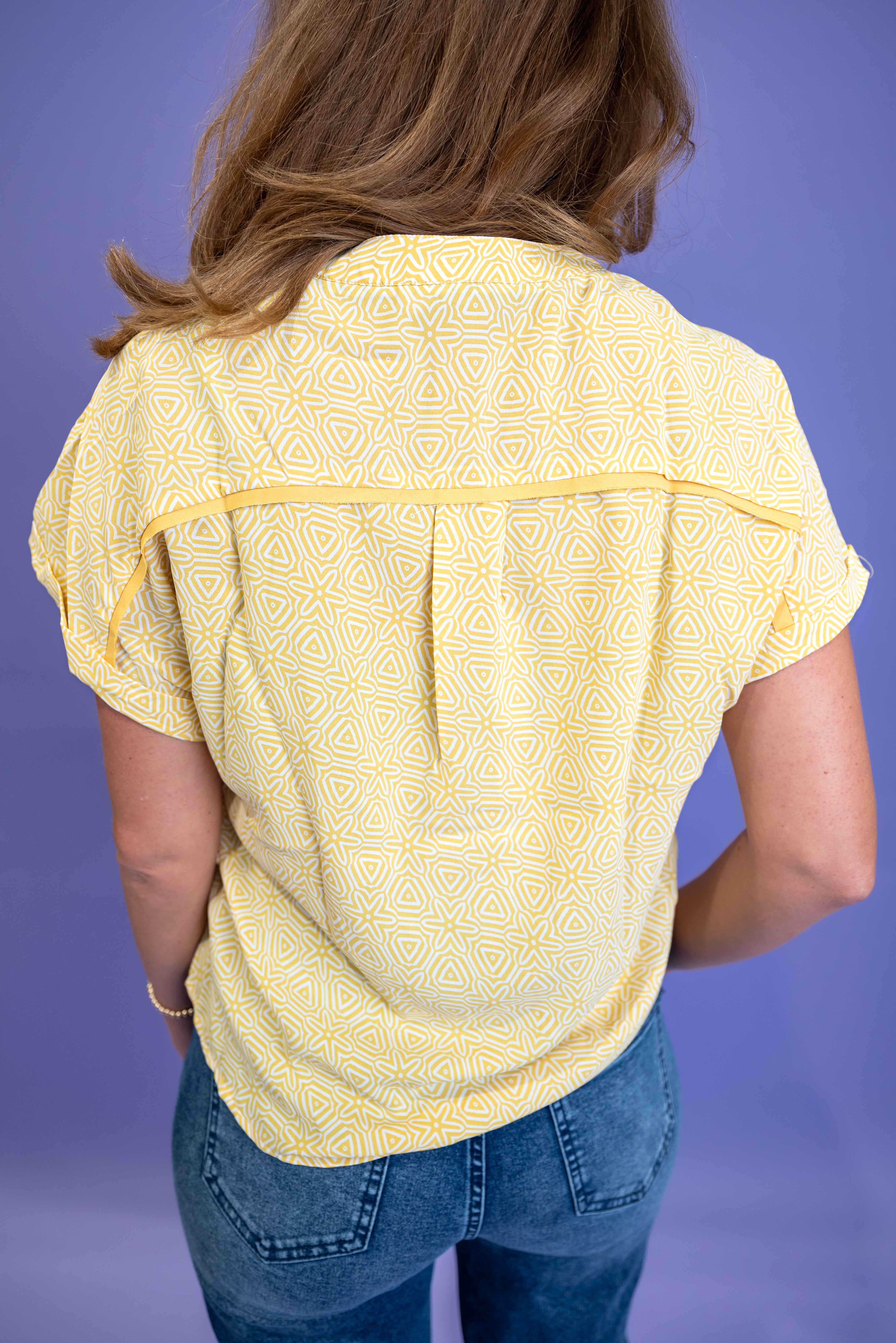 Desert Tie-Front Top - Yellow
