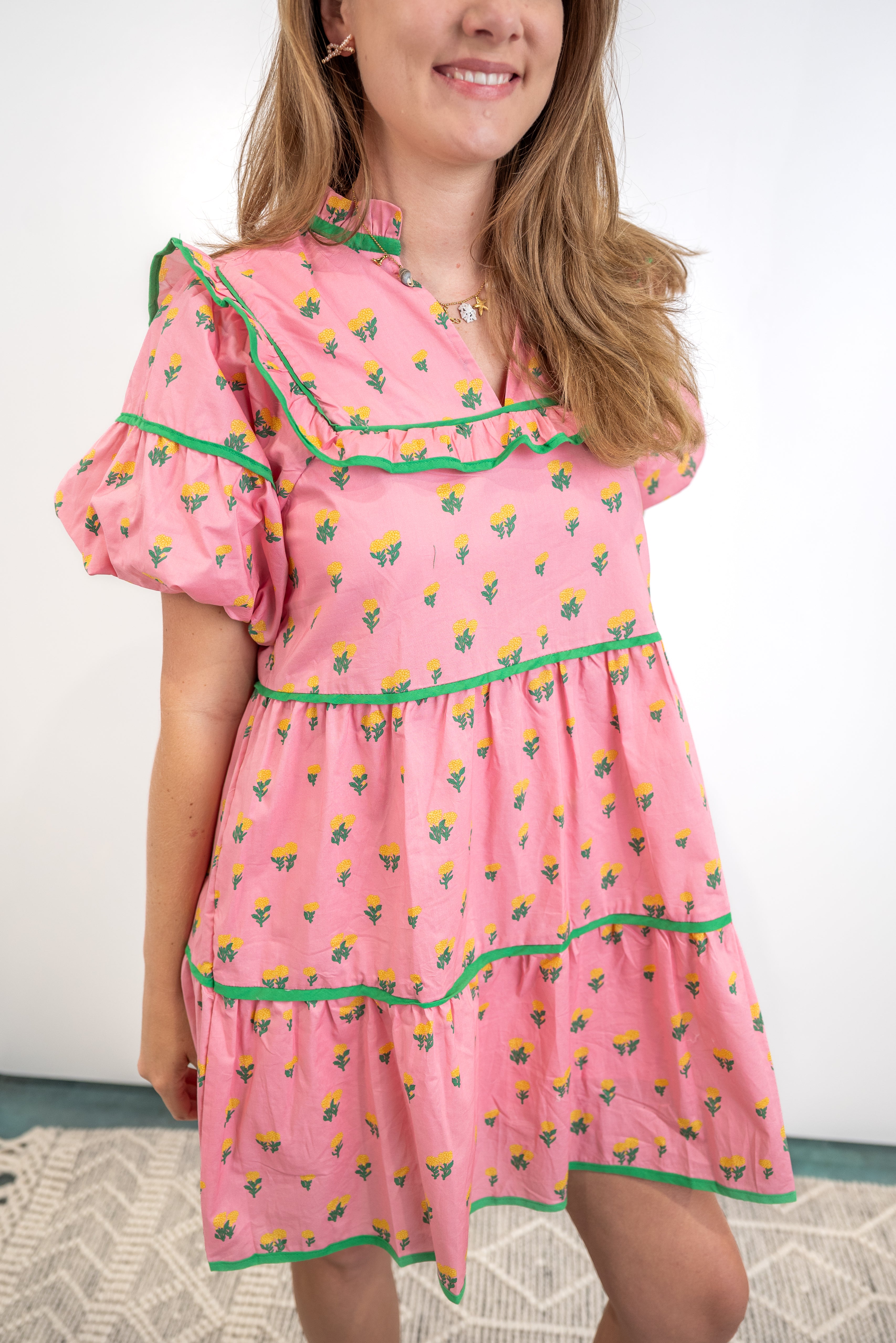 Ditsy Floral Ruffle Dress