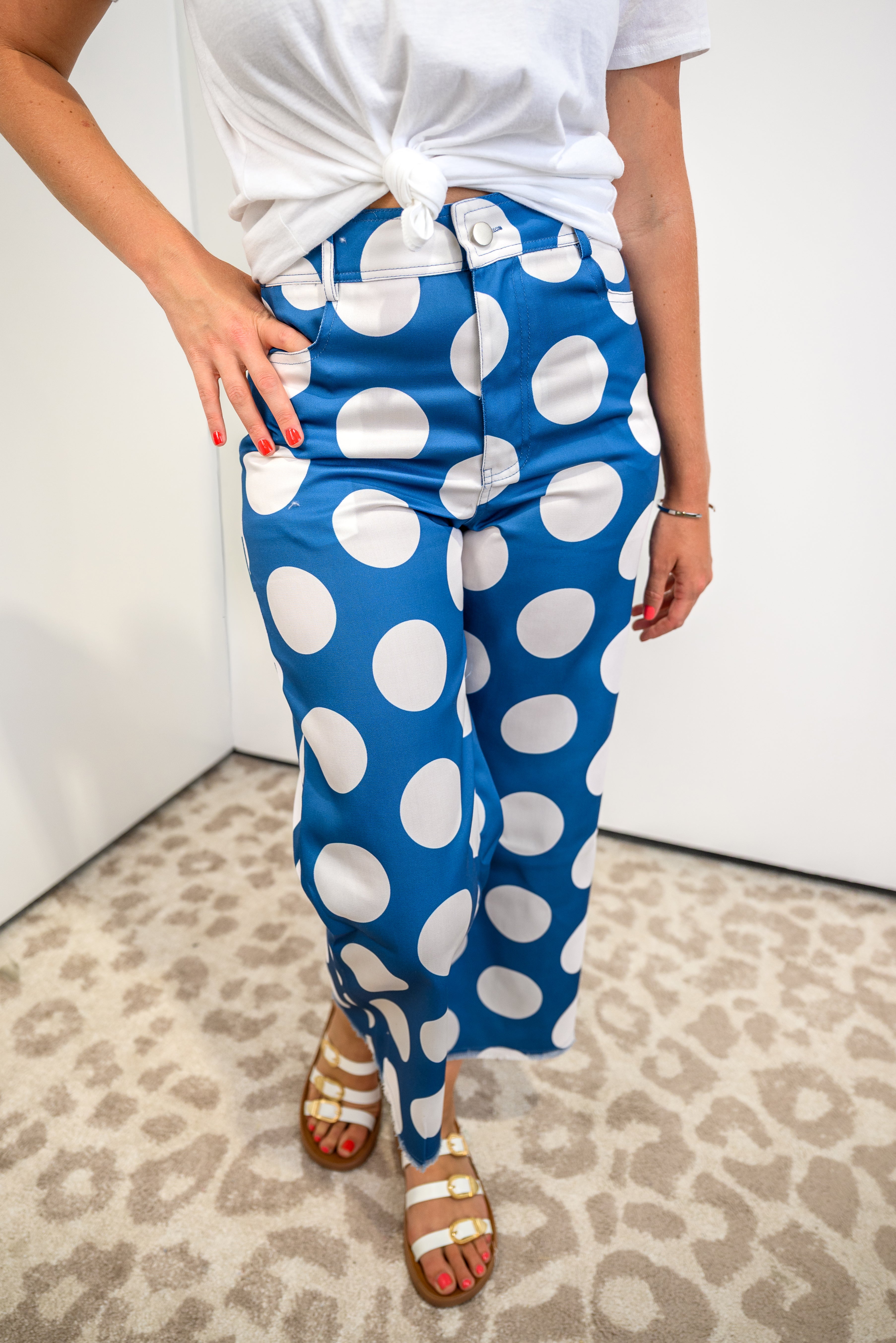 Dot & Dash Pants - Denim FINAL SALE