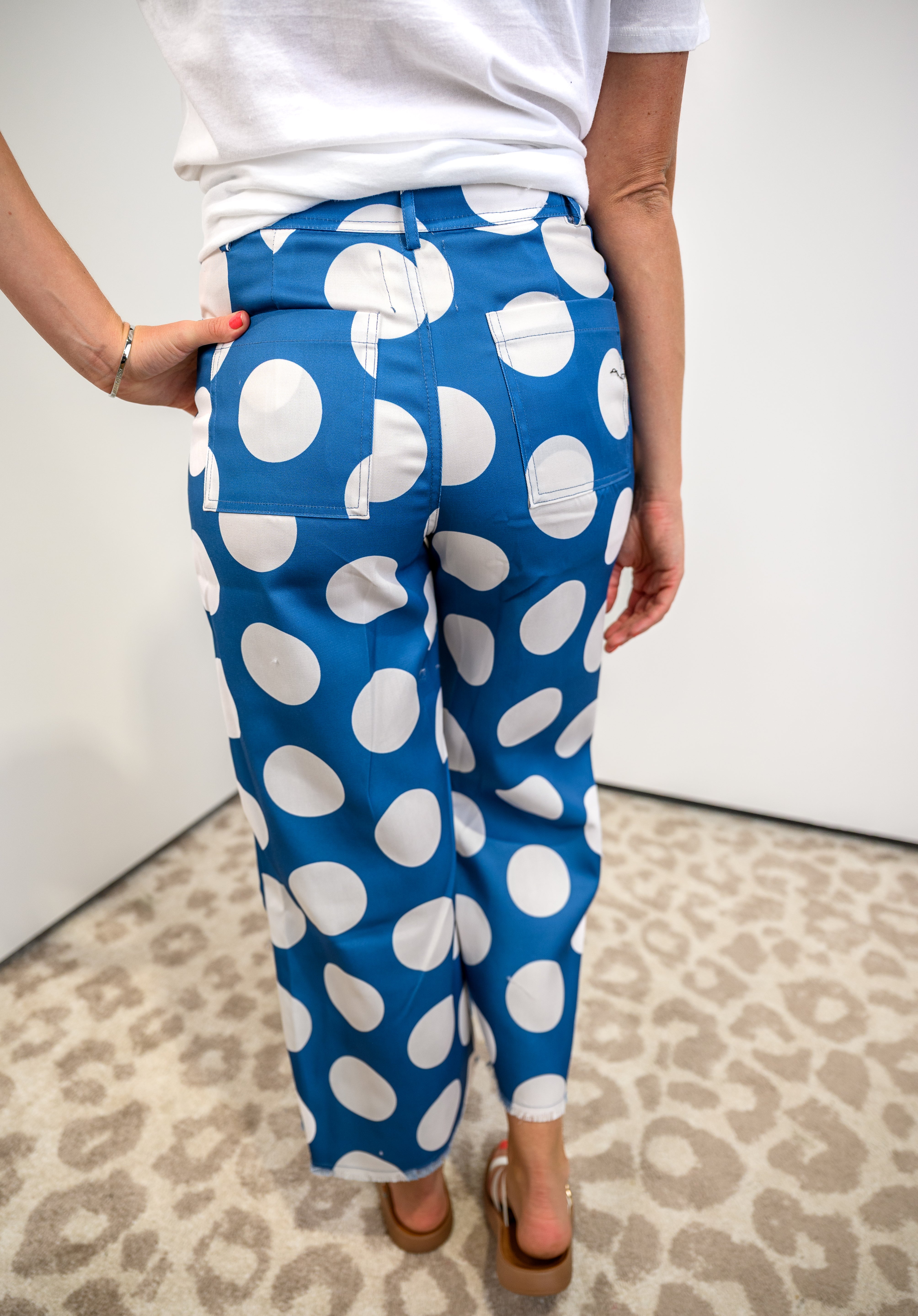 Dot & Dash Pants - Denim FINAL SALE